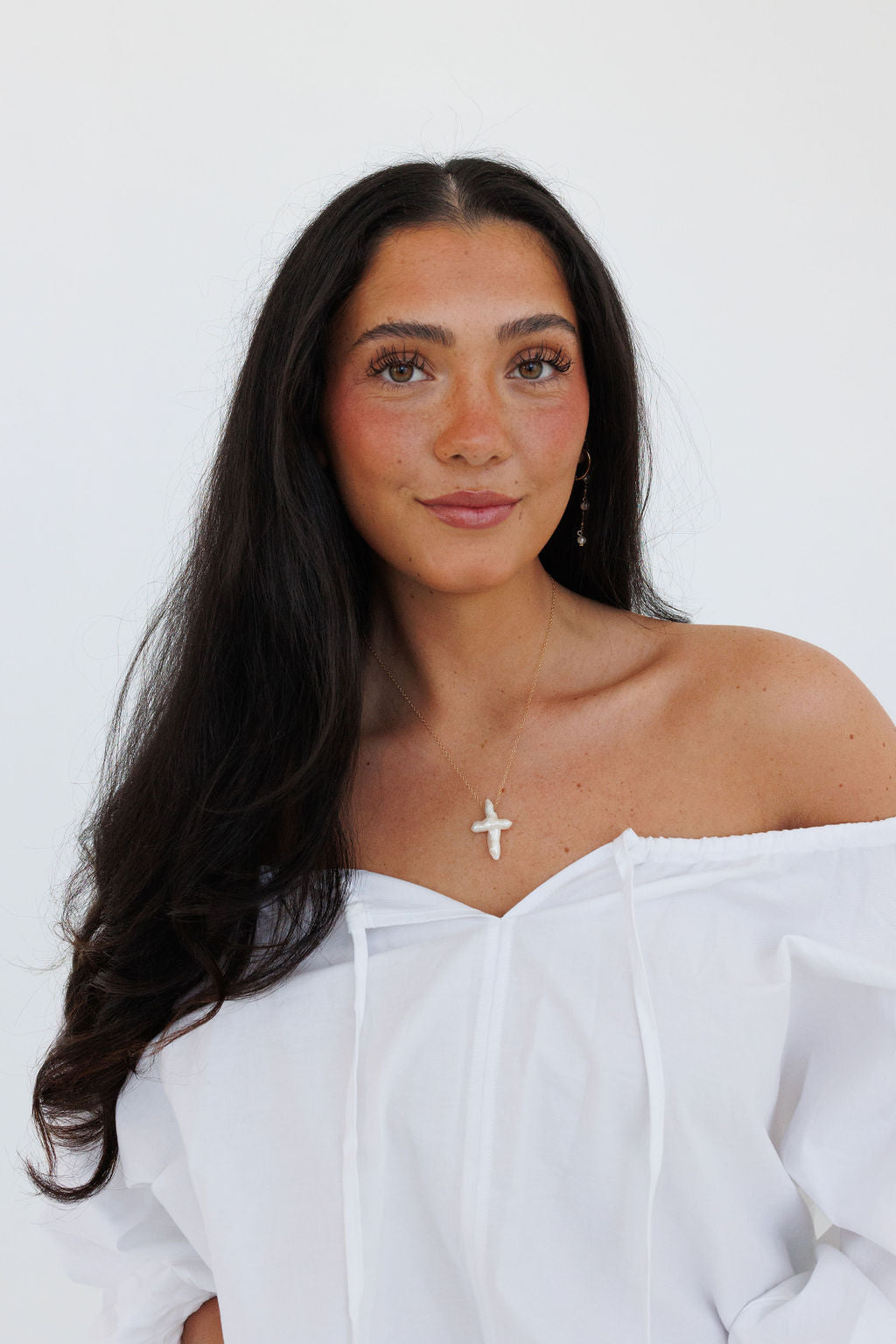 Pearl Cross Necklace