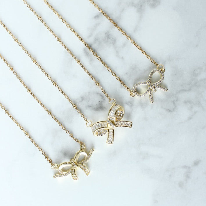 Elise Bow Necklace