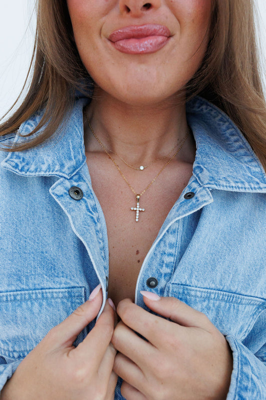 Diamond Cross Necklace