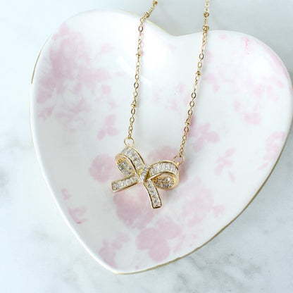 Elise Bow Necklace