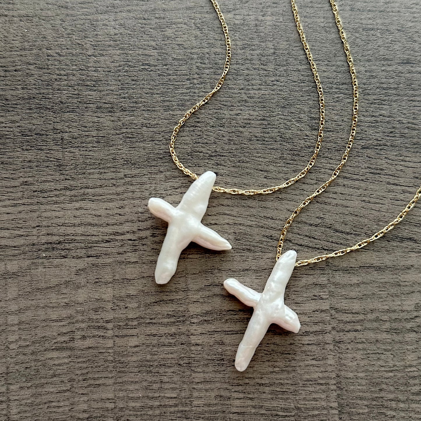 Pearl Cross Necklace